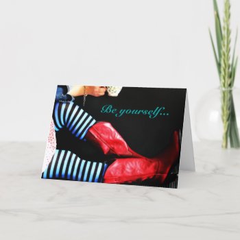 Note Card~ Be Yourself... Card by Solasmoon at Zazzle