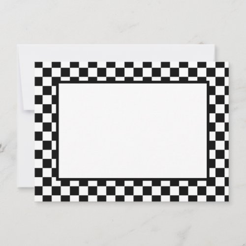 Note Card_Black  White Checkers