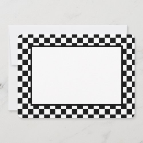 Note Card_Black  White Checkers