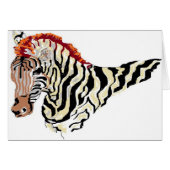 Note Card Blank inside/ Zebra (Front Horizontal)