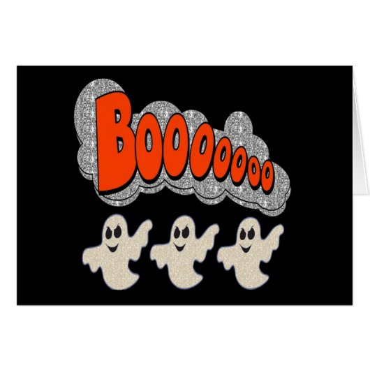 Note Card Boo Ghosts (Front Horizontal)
