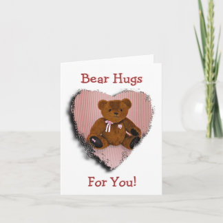 Note Card: Breast Cancer Awareness Bear Card