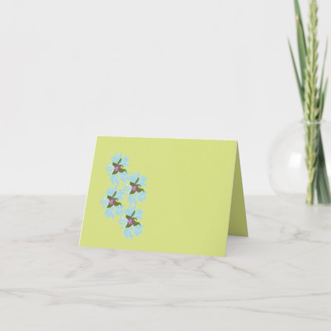 Note Card : Corn Flowers (Front)