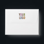 Note Card Envelopes A2 with Logo & Return Address<br><div class="desc">Personalize these business note card envelopes with your own company logo and return address. Your logo appears on the flap in this design. Note card envelopes with your business logo add a professional touch while advertising your brand. Available in different paper textures and colors. The dimensions are 5 3/4 inch...</div>