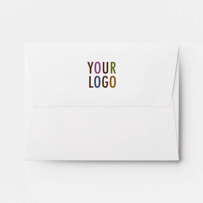 Note Card Envelopes A2 With Logo Return Address Zazzle Com