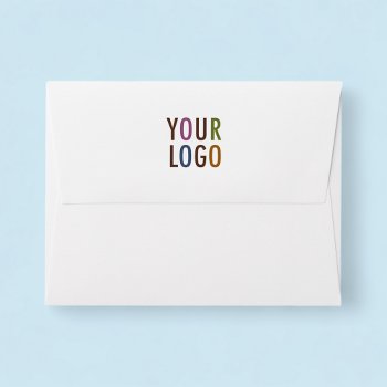 Note Card Envelopes A2 With Logo & Return Address by MISOOK at Zazzle