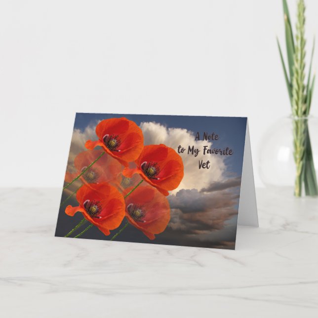 Note Card for Veteran (Front)