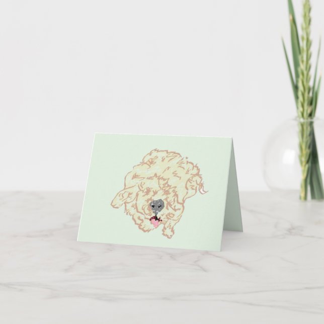 Note Card : Goldendoodle (Front)