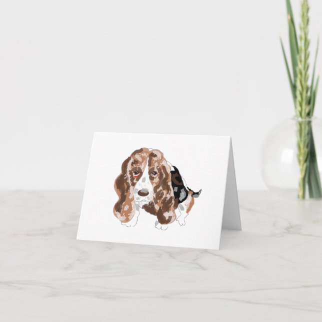Note Card Hound Dog (Front)