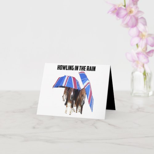 Note Card Howling In The Rain