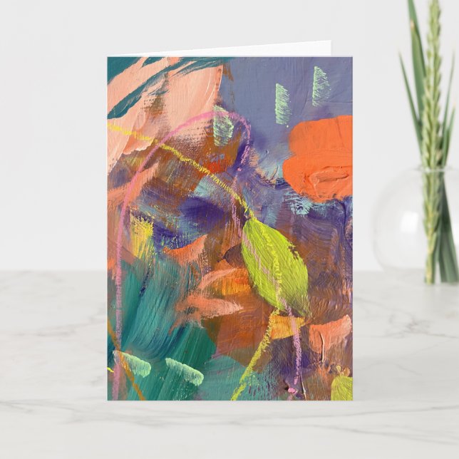 Note Card in Wild Garden Design (Front)