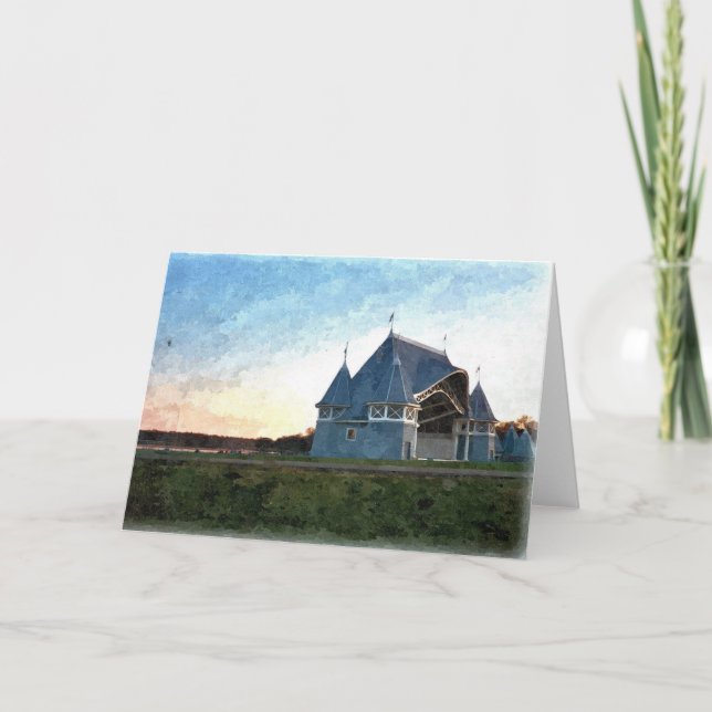NOTE CARD: Lake Harriet, "Bandshell at Dusk"_ Card (Front)