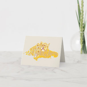 Note Card : Love Of A Lions Cub