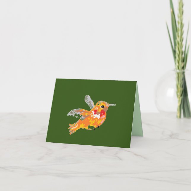 Note Card North America Humming Bird (Front)