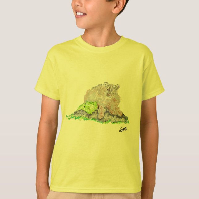 Note Card :  Puma On The  T-Shirt (Front)