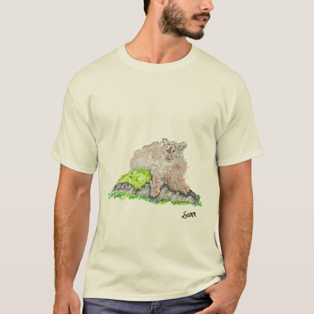 Note Card :  Puma On The  T-Shirt (Front)