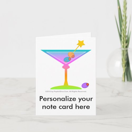 Note Card _ RAINBOW MARTINI