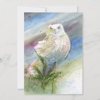 Note Card: Snowy Owl Thank You Card