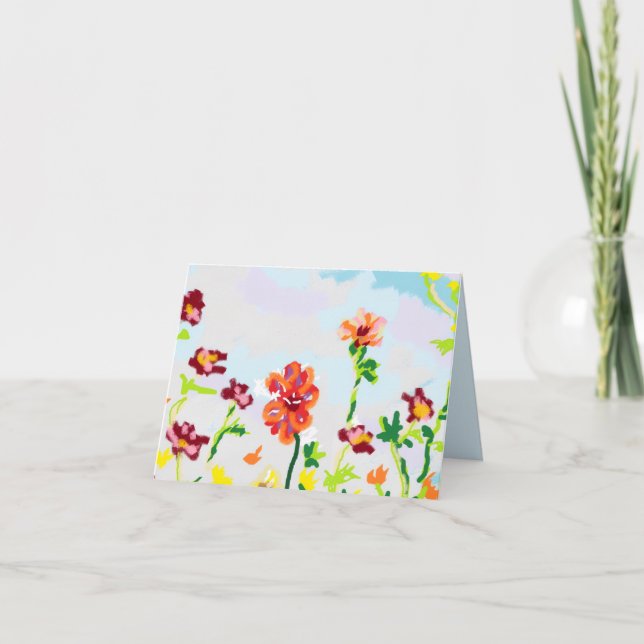 Note Card : Springs In The Air . (Front)