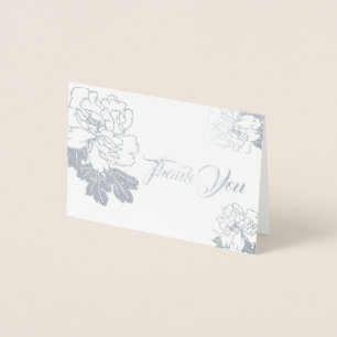 Note Card-Thank You-Mini Size Foil Card