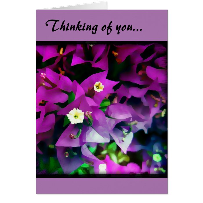 Note card, "Thinking of You..." Card Zazzle