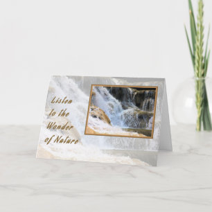Note Card Wonder of Nature Water Fall