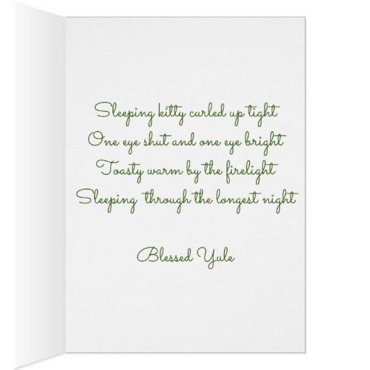Note Card: Yule Blessings (Inside (Right))