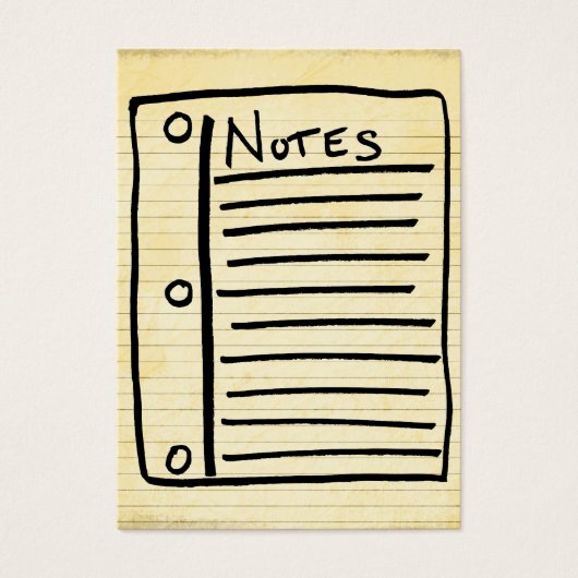 Note Cards (Front)