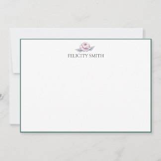 Note Cards Elegant Flat Modern Botanical #3