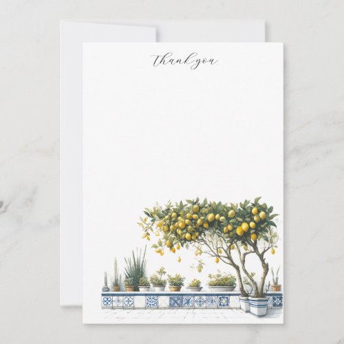 Note Cards Lemons Tree Amalfi Tile Terrace