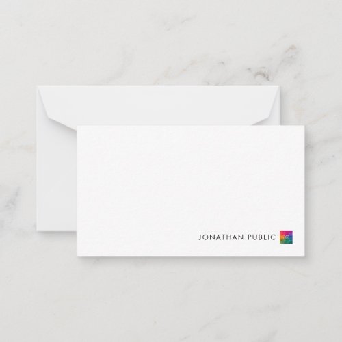 Note Cards Template Your Name Business Logo Here