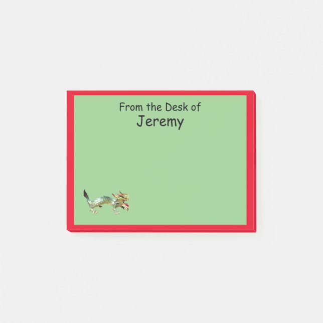 Note - Dragon and Red Border (Front)