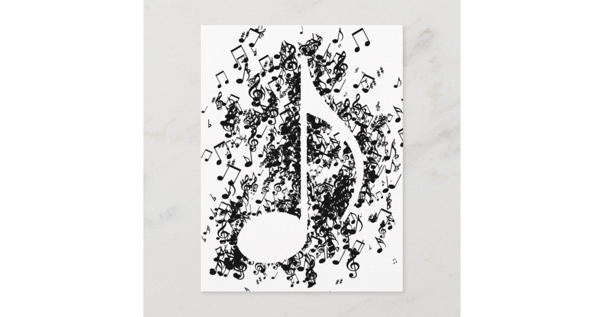 Note Explosion Postcard | Zazzle
