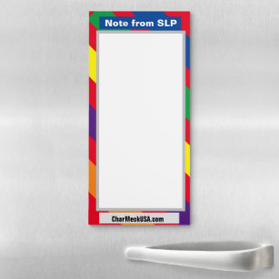 Note from SLP colors magnetic notepad