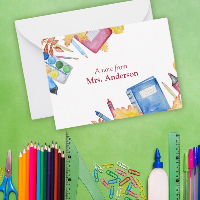 Note From Teacher Card (Creator Uploaded)