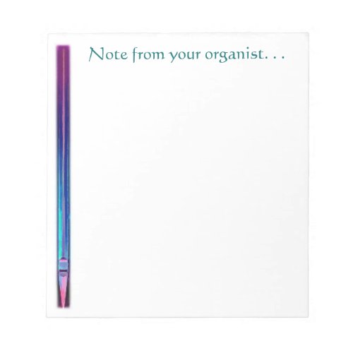 Note from your organist notepad