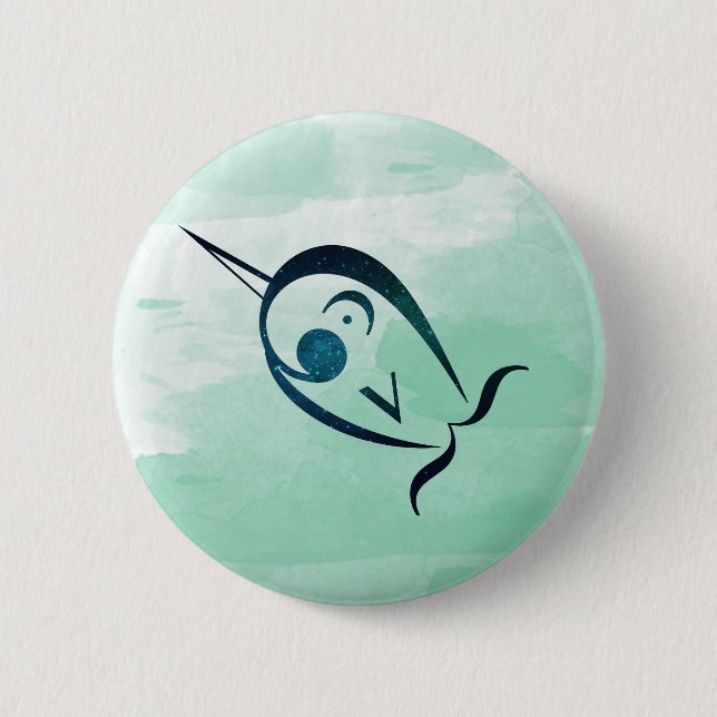 Note-ical Narwhal colorful pin (Front)