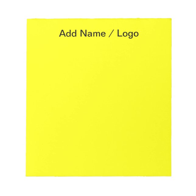 Note-is-Me Bold Yellow Notepad (Front)