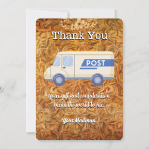 Postal Christmas Thank You Cards, Holiday Greeting Cards for Mailman, Mail  Man Christmas Cards, Thank You Cards From Mail Carrier Holiday Post Cards  Christmas Lights Your choice of Greeting, Quantity - Yahoo