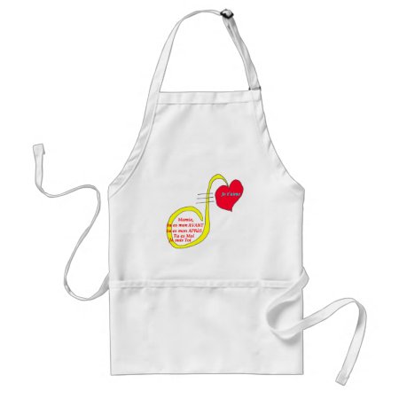 Note Music Jet Loves Granny 1.png Adult Apron
