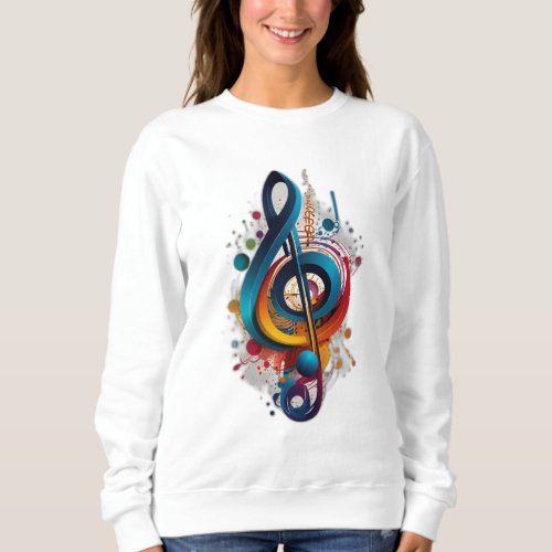 Note music sweatshirt