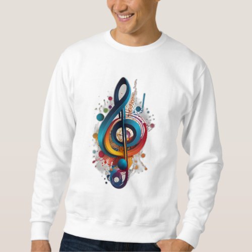 Note music sweatshirt