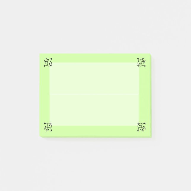 Note Pad - Curly Corners (Front)