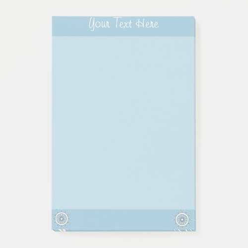 Note Pad _ White Helm with Text