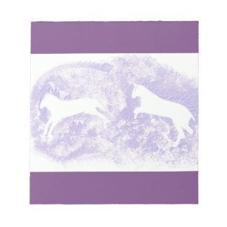 Note Pad with Horse Design