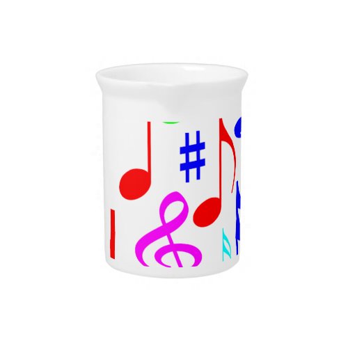 note rainbow beverage pitcher