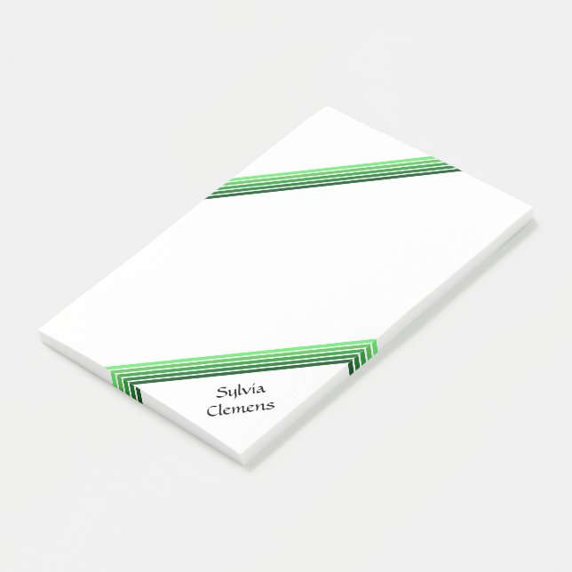 Note - Shades of Green (Angled)