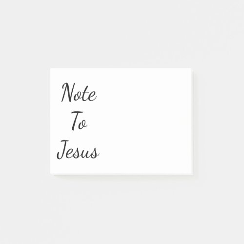 Note To Jesus