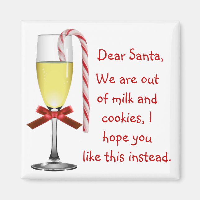 Note To Santa Christmas Magnet (Front)