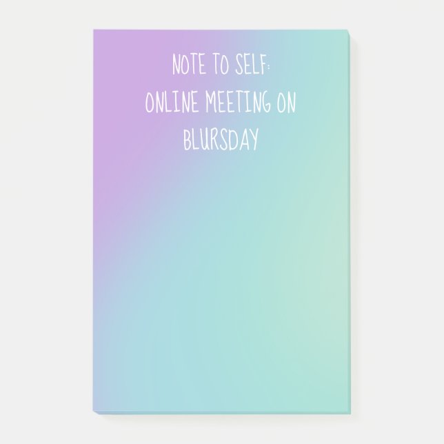 "Note to Self" Funny Post-it Notes (Front)